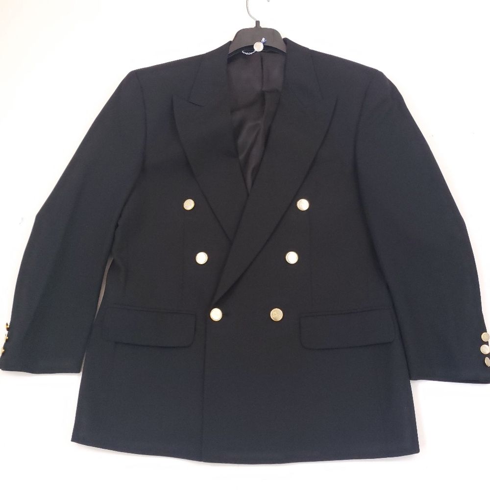 Vintage Burberry's Black Double Breasted Blazer